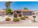 Charming single-story home with well-maintained landscaping, a desert front yard, and an inviting curb appeal at 14420 N 44Th Dr, Glendale, AZ 85306