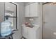 Clean laundry room equipped with sink, cabinet storage and door to exterior at 14420 N 44Th Dr, Glendale, AZ 85306