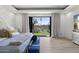 Tranquil main bedroom with backyard views and neutral tones and decor at 1807 E Campbell Ave, Phoenix, AZ 85016