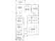 Detailed floor plan of a home featuring four bedrooms, two baths, and a two-car garage at 20925 S 231St Way, Queen Creek, AZ 85142