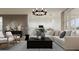 Inviting living area showcasing an open layout, stylish furnishings, and modern decor at 23008 E Roundup Way, Queen Creek, AZ 85142