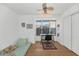 Cozy bedroom with hardwood floors, a daybed, and a window with mountain views at 3611 E Ahwatukee Dr, Phoenix, AZ 85044