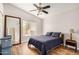 Bedroom with modern design, large window, and a comfortable sleeping space at 4345 E Annette Dr, Phoenix, AZ 85032