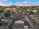 Beautiful aerial view of a house that features mountain views and solar panels at 4400 N 20Th St, Phoenix, AZ 85016