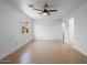 Spacious bedroom featuring a ceiling fan at 4400 N 20Th St, Phoenix, AZ 85016