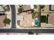 An aerial view of the property and neighborhood showing its location and neighborhood features at 4423 W Lodge Dr, Laveen, AZ 85339