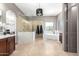 Bathroom featuring walk-in shower and standalone soaking tub at 4423 W Lodge Dr, Laveen, AZ 85339