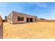This new construction home features desert landscaping and block fencing for backyard privacy at 5744 E Lowden Rd, Cave Creek, AZ 85331