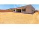This new construction home features desert landscaping and block fencing for backyard privacy at 5744 E Lowden Rd, Cave Creek, AZ 85331