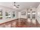Spacious living area with natural light, showcasing seamless connectivity with other rooms at 925 W Hudson Way, Gilbert, AZ 85233