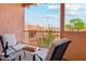 Inviting balcony with seating, perfect for enjoying the views and fresh air at 13227 N Mimosa Dr # 101, Fountain Hills, AZ 85268