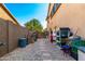 Backyard with a private area for storage and garden with plenty of space for outdoor activities at 18402 E Oak Hill Ln, Queen Creek, AZ 85142