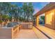 Entertainers dream: complete outdoor kitchen with a grill and mini fridge at 19275 N 88Th Way, Scottsdale, AZ 85255