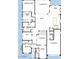 Detailed floor plan showcasing a spacious layout with courtyard and owner's retreat at 20633 W Berridge Ln, Buckeye, AZ 85396