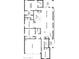 Detailed floor plan illustrating the layout of the house, including bedrooms, bathrooms, kitchen, and living areas at 25657 W Beth Dr, Buckeye, AZ 85326