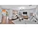 Elegant living room with light gray walls, hardwood floors and modern furnishings at 28021 N 23Rd Dr, Phoenix, AZ 85085