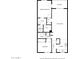 Detailed floor plan showcasing layout with primary bedroom, living room, and kitchen at 4150 E Cactus Rd # 205, Phoenix, AZ 85032