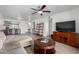 Open-concept living room flows into kitchen, creating a welcoming and functional space at 4150 E Cactus Rd # 205, Phoenix, AZ 85032