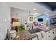 Open concept kitchen with granite countertops, sleek sink, and view to the living room at 4252 E Zia St, Phoenix, AZ 85044