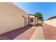 Backyard featuring low maintenance desert landscaping at 619 E Jensen St # 14, Mesa, AZ 85203