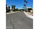 A quiet neighborhood street lined with palm trees and well-maintained desert landscaping at 7607 E Bonita Dr, Scottsdale, AZ 85250