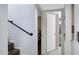 Hallway featuring a staircase and linen closet at 848 E Morningside Dr, Phoenix, AZ 85022