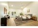 Spacious main bedroom featuring a sitting area, plush carpet and a walkout to the pool at 12776 N 78Th St, Scottsdale, AZ 85260