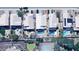 Aerial view of a home featuring a private pool and well-maintained landscaping at 1332 E Charleston Ave, Phoenix, AZ 85022