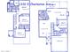 Detailed floor plan showcasing the layout, room dimensions, and flow of the home, and the location of key rooms at 1332 E Charleston Ave, Phoenix, AZ 85022