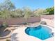 Inviting backyard pool and patio area, perfect for relaxation and entertaining at 1332 E Charleston Ave, Phoenix, AZ 85022