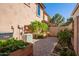 Backyard featuring growing containers and shade structure at 1575 S Pennington Dr, Chandler, AZ 85286