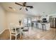 Bright open kitchen with a view to the dining area and backyard at 17232 N 29Th Ave, Phoenix, AZ 85053