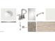 Contemporary bathroom design showcasing vanity sink, white cabinet, and modern hardware and wood-look flooring at 18247 W Camino De Oro --, Surprise, AZ 85387