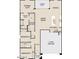 Open-concept floor plan features a spacious great room, kitchen, primary suite, two car garage, and covered patio at 18247 W Camino De Oro --, Surprise, AZ 85387