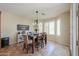 Comfortable dining room with decorative table and chandelier at 2514 E Grand Canyon Dr, Chandler, AZ 85249