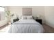 Tastefully decorated main bedroom features neutral colors, soft carpet, and a large window at 2716 N Kristen --, Mesa, AZ 85213