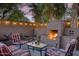 Charming outdoor fireplace with seating, perfect for cozy evenings and entertaining at 3018 E Mulberry Dr, Phoenix, AZ 85016