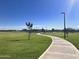 Scenic walking path through lush green spaces, enhancing community walkability and outdoor enjoyment at 3131 S Mingus Dr, Chandler, AZ 85286