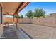 A spacious backyard patio area, perfect for outdoor seating and entertainment at 3215 E Constance Way, Phoenix, AZ 85042