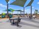 Community park with playground, shade structures, seating, and desert landscaping at 5464 S 246Th Ln, Buckeye, AZ 85326