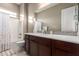 Bathroom features tiled backsplash, a tub/shower, and a functional vanity at 6648 S Lyon Dr, Gilbert, AZ 85298