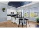 Modern kitchen with island, granite countertops, and stainless steel appliances at 6745 N 93Rd Ave # 1158, Glendale, AZ 85305
