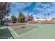 Well-maintained pickleball courts with vibrant green and red surfaces, perfect for recreational play at 12021 S Tomi Dr, Phoenix, AZ 85044