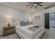 Serene main bedroom features a king bed, soft lighting, and a modern, minimalist aesthetic at 1444 E Boston St, Chandler, AZ 85225