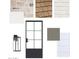 Selection of exterior finishes for the new construction including paint, stone, garage and front doors at 1897 E Long Rifle Rd, Phoenix, AZ 85086