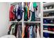 Walk-in closet with clothing racks and organized shelving for optimal storage at 20660 N 40Th St # 2124, Phoenix, AZ 85050
