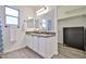 Elegant bathroom includes granite countertops, dual sinks, and ample storage space at 21833 N 34Th Ave, Phoenix, AZ 85027