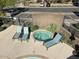 Elevated view of spa and lounge area by community pool at 2371 W Whisper Rock Trl, Phoenix, AZ 85085