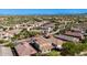 Birds eye view of the neighborhood showcasing the unique layout of homes in the desert community at 32096 N 132Nd Dr, Peoria, AZ 85383