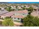 A lushly landscaped home in a desert community featuring backyard space and desert mountain scenery at 32096 N 132Nd Dr, Peoria, AZ 85383
